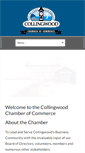 Mobile Screenshot of collingwoodchamber.com